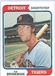 1974 Topps Baseball Cards      138     Eddie Brinkman